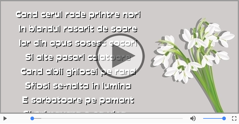 Si primavara o sa vina...