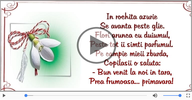 Bun venit la noi in tara, Prea frumoasa... primavara!