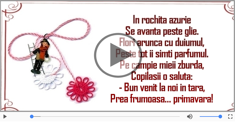 Bun venit la noi in tara, Prea frumoasa... primavara!