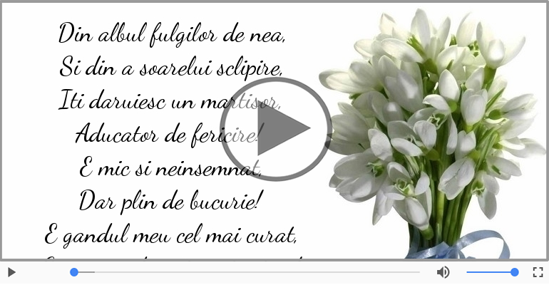 Un martisor aducator de fericire