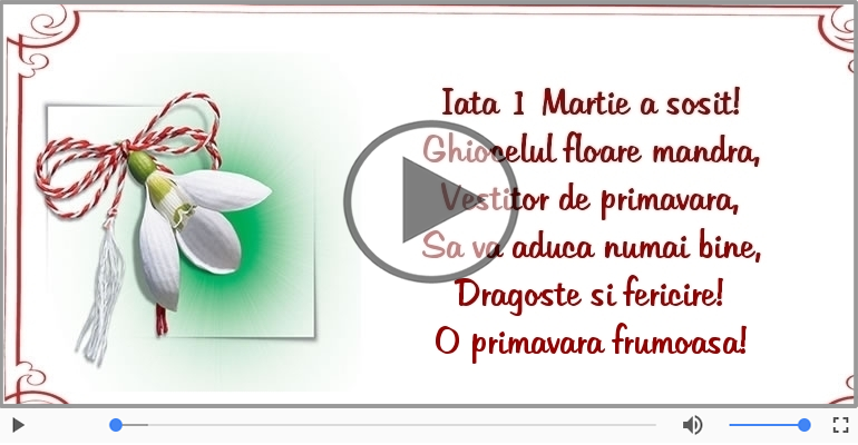 Iata 1 Martie a sosit!