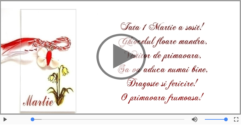 Iata 1 Martie a sosit!