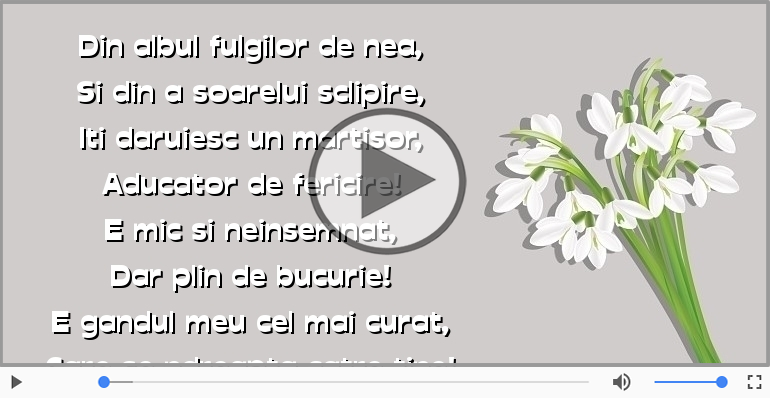 Un martisor aducator de fericire