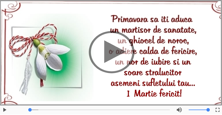 1 Martie fericit!
