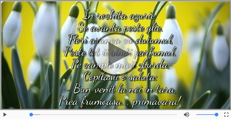 Bun venit la noi in tara, Prea frumoasa... primavara!