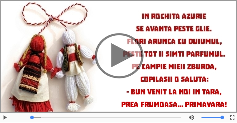 Bun venit la noi in tara, Prea frumoasa... primavara!