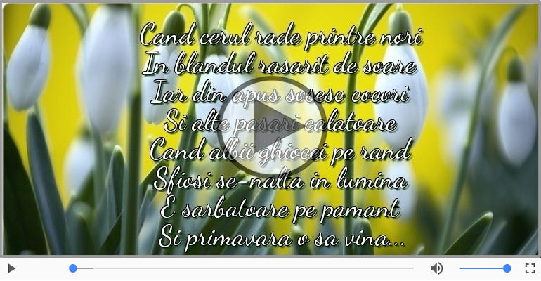 Si primavara o sa vina...