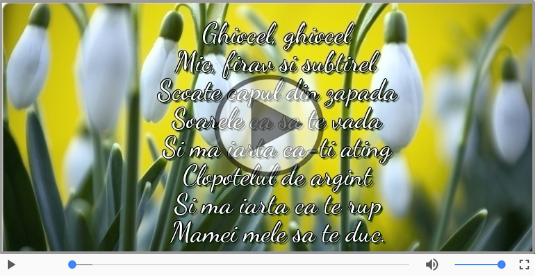 Pentru mama: 1 Martie Fericit!