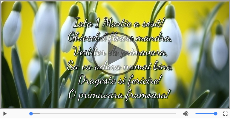 Iata 1 Martie a sosit!