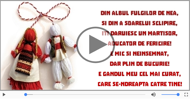 Un martisor aducator de fericire