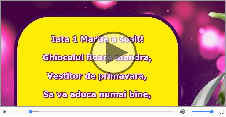 Iata 1 Martie a sosit!