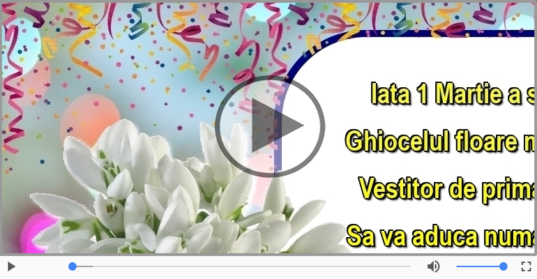 Iata 1 Martie a sosit!