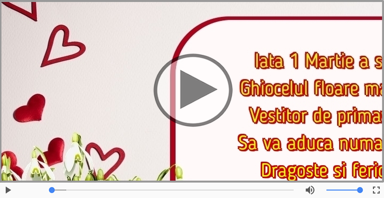 Iata 1 Martie a sosit!