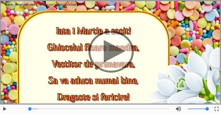Iata 1 Martie a sosit!