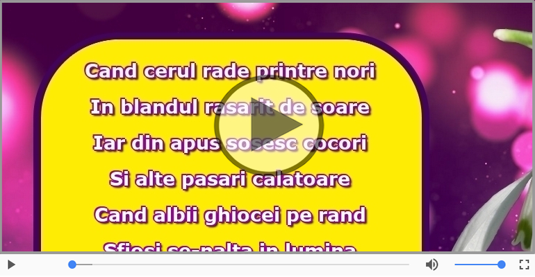 Si primavara o sa vina...