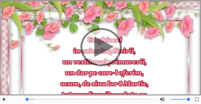 La multi ani de 8 Martie pentru toate femeile!