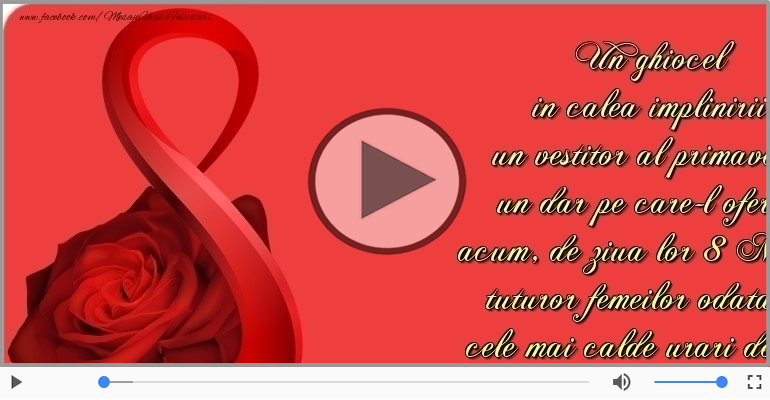 La multi ani de 8 Martie pentru toate femeile!