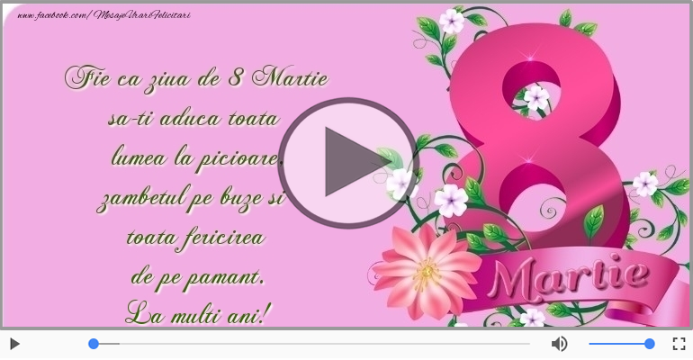 La multi ani de 8 Martie!