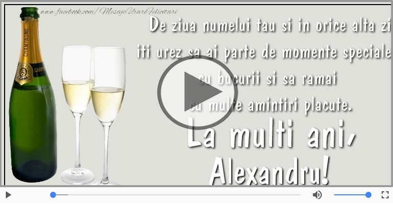 La multi ani de Sfantul Alexandru!