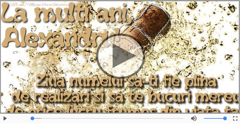 La multi ani de Sfantul Alexandru!