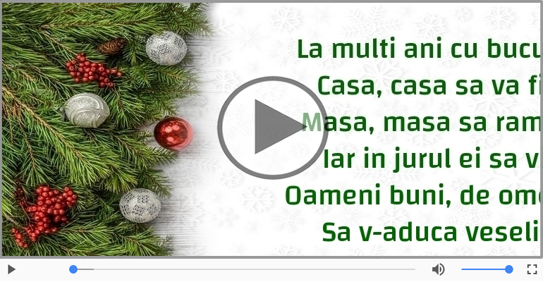 La multi ani cu bucurie!