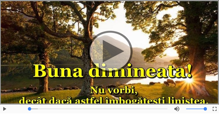 Buna dimineata!