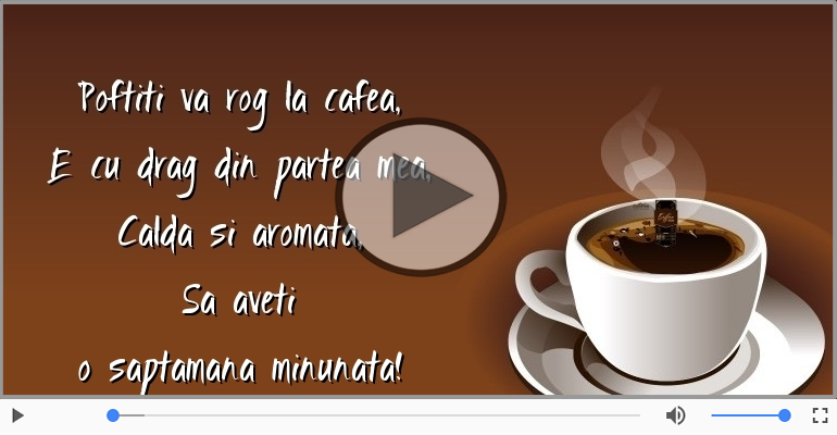 O saptamana minunata!