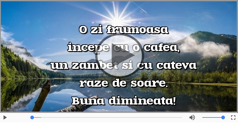 Buna dimineata!