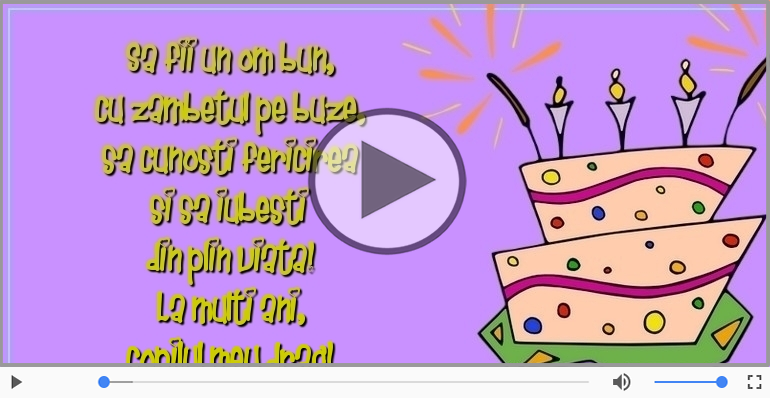 La multi ani, copilul meu drag!