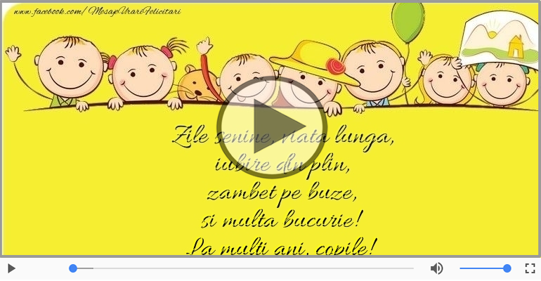 La multi ani, copile!