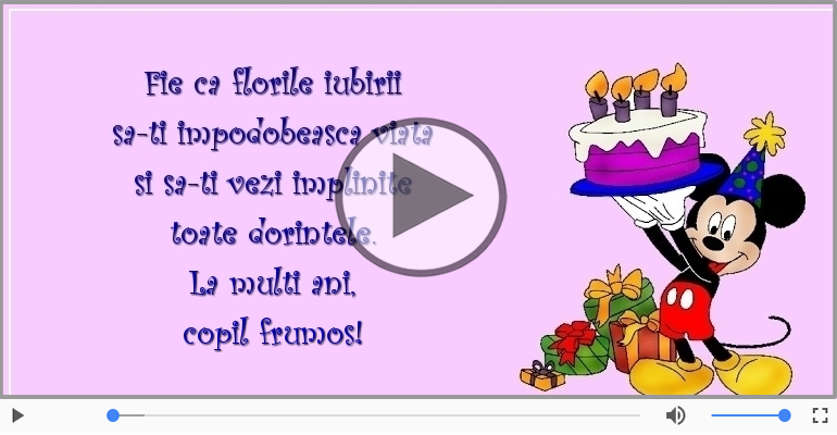 La multi ani, copil frumos!