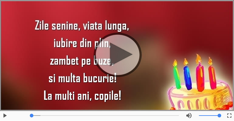 La multi ani, copile!