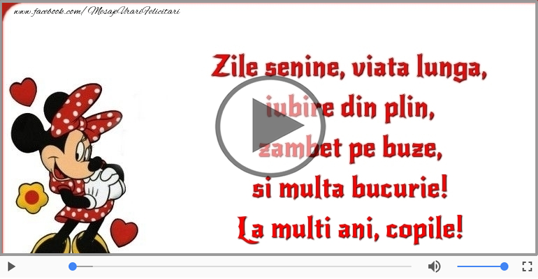 La multi ani, copile!