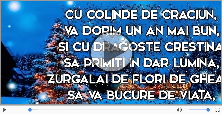 La multi ani cu sanatate de Craciun!