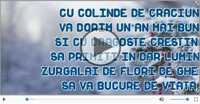 La multi ani cu sanatate de Craciun!