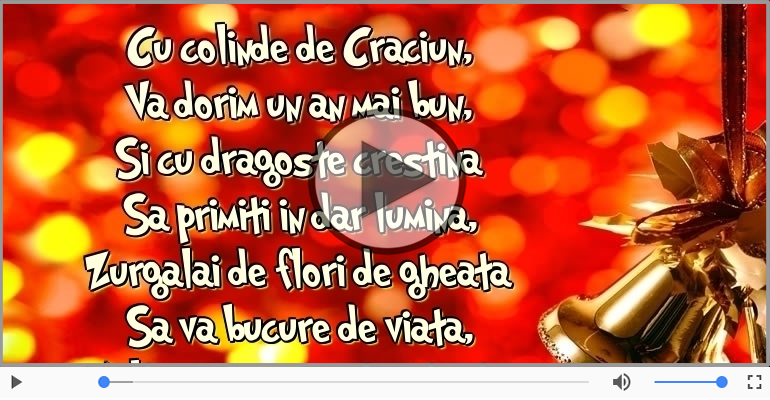 La multi ani cu sanatate de Craciun!