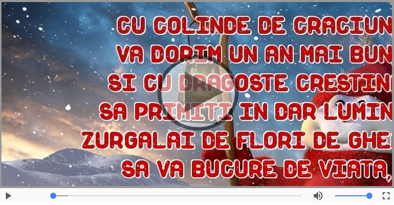 La multi ani cu sanatate de Craciun!