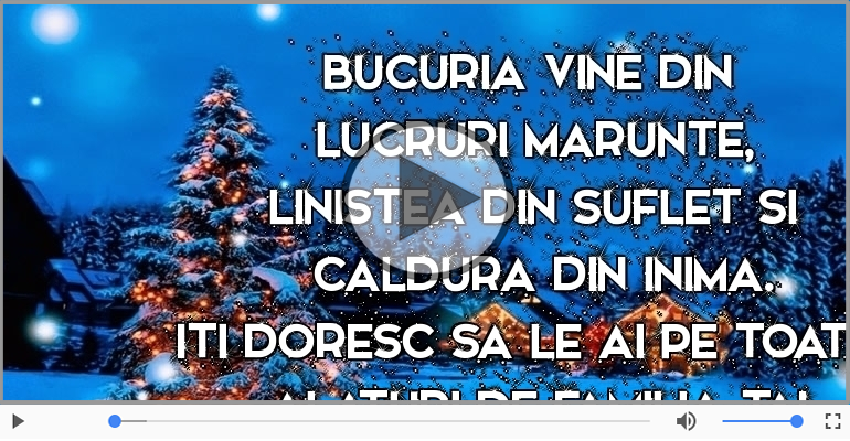 Craciun fericit alaturi de familia ta!