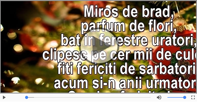 Craciun fericit si un an nou si mai fericit!