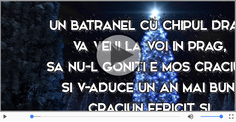 Craciun fericit si un an nou plin de bucurii!