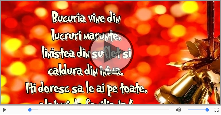 Craciun fericit alaturi de familia ta!