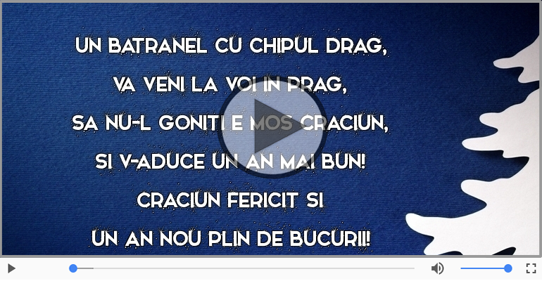 Craciun fericit si un an nou plin de bucurii!