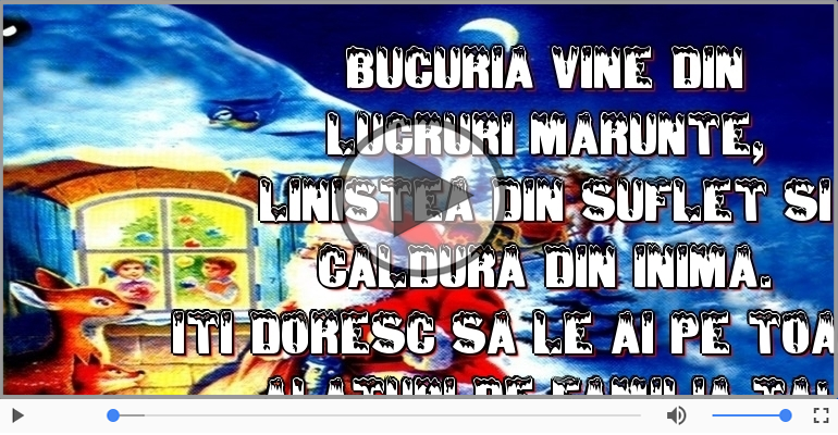 Craciun fericit alaturi de familia ta!