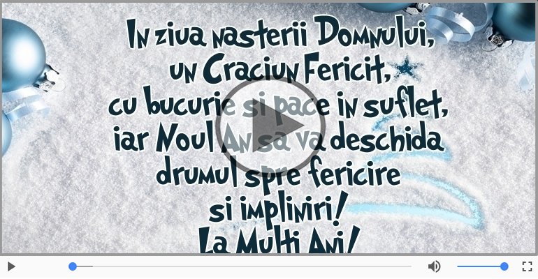 Craciun Fericit si La multi ani!