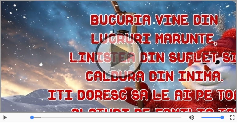 Craciun fericit alaturi de familia ta!