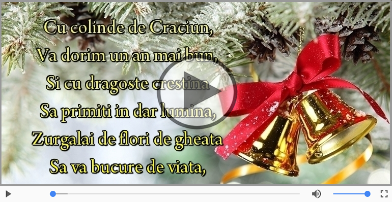 La multi ani cu sanatate de Craciun!