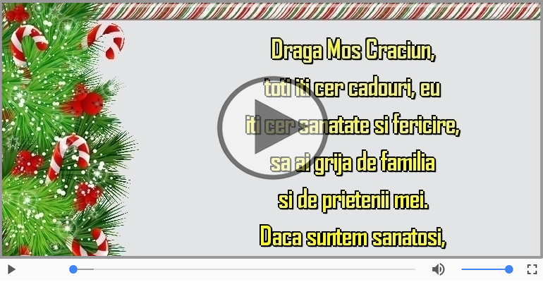 Scrisoare pentru Mos Craciun