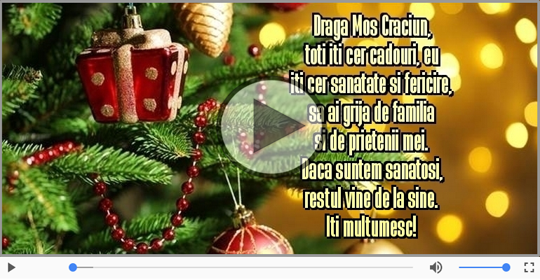 Scrisoare pentru Mos Craciun