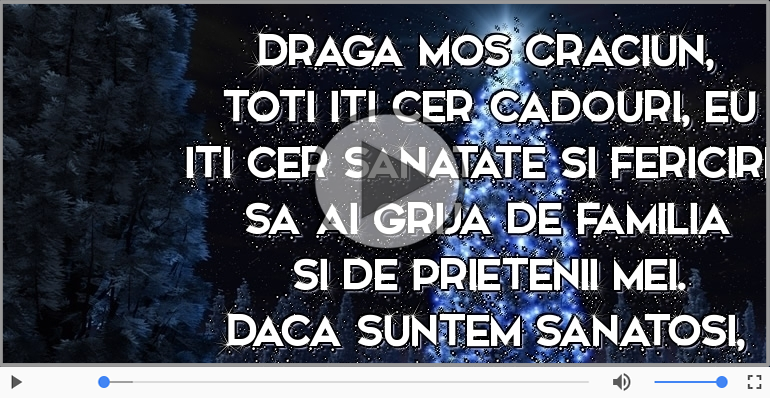 Scrisoare pentru Mos Craciun