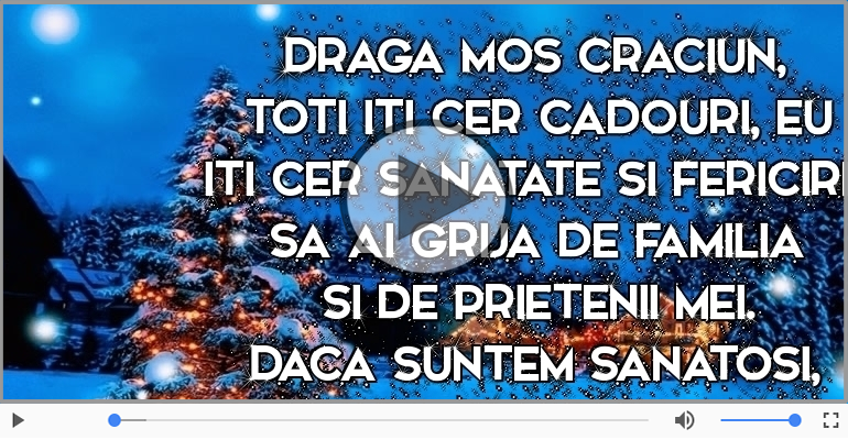 Scrisoare pentru Mos Craciun